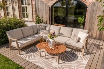 Viento/Mindo hoek loungeset (3-delig) - Latte beschikbaar voor biedingen