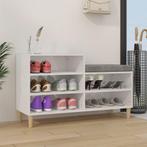 vidaXL Schoenenkast 102x36x60 cm bewerkt hout hoogglans wit, Verzenden, Nieuw