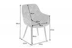 Design stoel MILANO groen fluweel met Chesterfield quilting, Huis en Inrichting, Stoelen, Nieuw, Ophalen of Verzenden
