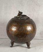 Wierookbrander - Gepatineerd brons - Bronzen wierookbrander, Antiek en Kunst