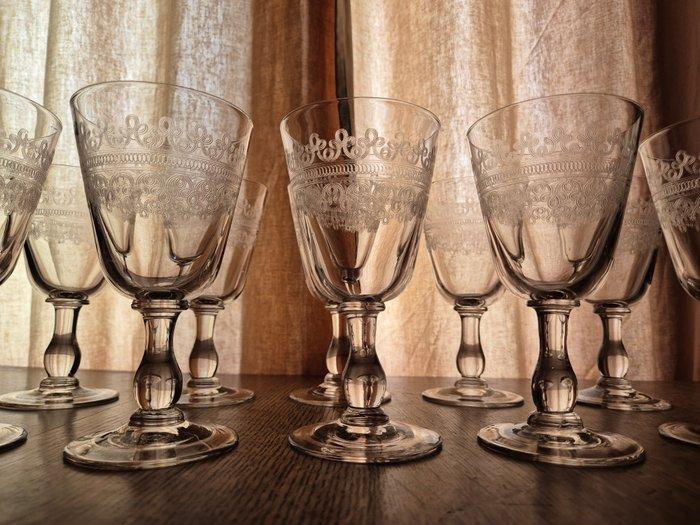 Drinkservies (10) - Glas, Antiek en Kunst, Antiek | Meubels | Tafels