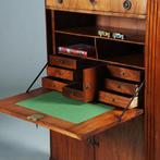 Blonde mahonie Louis Seize secretaire abattant ca 1800 No280, Antiek en Kunst, Antiek | Kantoor en Zakelijk, Ophalen of Verzenden
