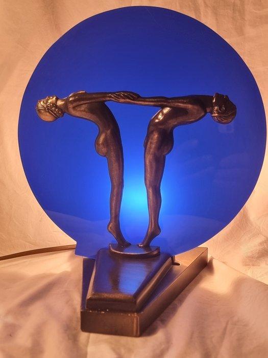 Lamp - Messing - Art Deco Stil, Antiek en Kunst, Curiosa en Brocante