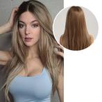 Luxe Pruik Lichtbruin - Pruiken - Front Lace Wig, Sieraden, Tassen en Uiterlijk, Uiterlijk | Haarverzorging, Nieuw, Pruik of Haarverlenging