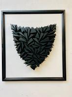 Paolo Contin - sculptuur, Scudo Nero - 50 cm - Ash - 2025