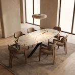 Blue Roma Kwartsiet Eetkamertafel  Deens Ovaal 300x110, Huis en Inrichting, Tafels | Eettafels, Nieuw