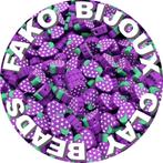 Fako Bijoux® - Klei Kralen Druiven Paars - Figuurkralen -, Hobby en Vrije tijd, Verzenden, Nieuw