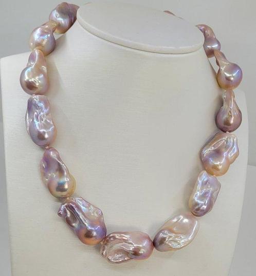 Zonder Minimumprijs - Halsketting Grote 15x20 mm barokke, Sieraden, Tassen en Uiterlijk, Kettingen