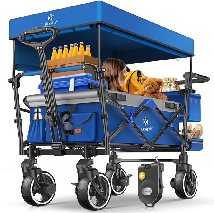 KESSER® Bolderkar - Opvouwbaar - Bolderwagen - Blauw, Doe-het-zelf en Verbouw, Bouwketen en Schaftketen, Nieuw, Verzenden