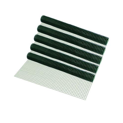 Kippengaas vierkant 19 mm geplastificeerd 5 rollen 5x 1x5 m, Tuin en Terras, Tuinschermen, Nieuw, Verzenden