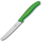 Tomatenmes RVS  gekarteld  groen | 11(l)cm Victorinox, Verzenden, Nieuw in verpakking