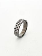 Ring - 18 karaat Witgoud, zwart gerhodineerd - 1.00ct. tw., Sieraden, Tassen en Uiterlijk, Ringen, Nieuw
