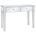vidaXL Wandtafel gespiegeld 106,5x38x76,5 cm MDF en glas, Verzenden, Nieuw