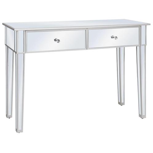 vidaXL Wandtafel gespiegeld 106,5x38x76,5 cm MDF en glas, Huis en Inrichting, Tafels | Bijzettafels, Nieuw, Verzenden