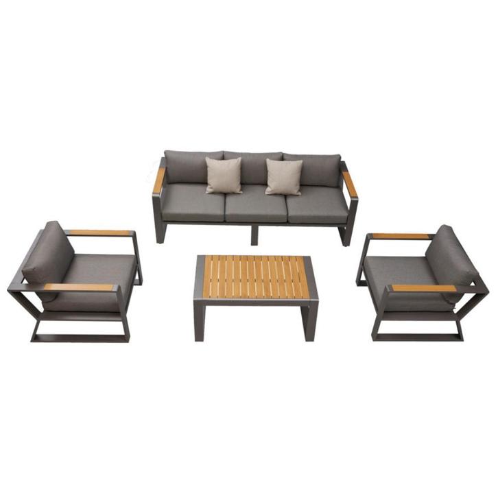 Higold Exee 2.0 Loungeset - Zwart 4-delig - 3, Tuin en Terras, Tuinsets en Loungesets, Ophalen of Verzenden