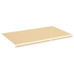 Geel/Wit Luifeldoek 6x3.5m - OP = OP! 35% korting!, 450 cm of meer, Nieuw, Ophalen of Verzenden, Knikarmscherm