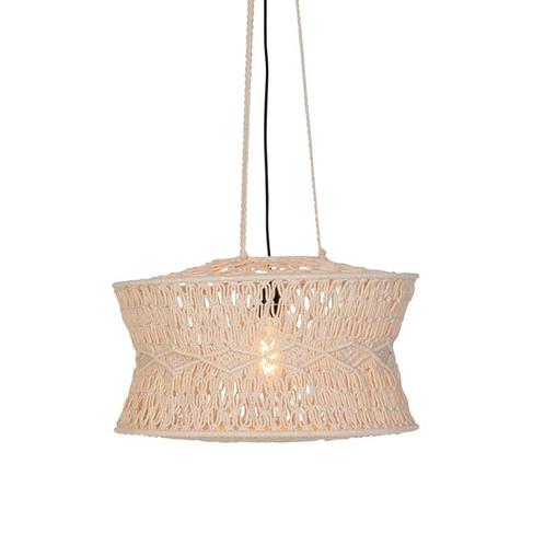 Oosterse hanglamp macramé 50 cm - Leonard, Huis en Inrichting, Lampen | Hanglampen