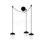 Umage Acorn Cannonball Hanglamp 3-lichts zwart, roestvrij st, Verzenden, Nieuw
