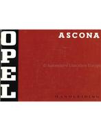 1971 OPEL ASCONA INSTRUCTIEBOEKJE NEDERLANDS