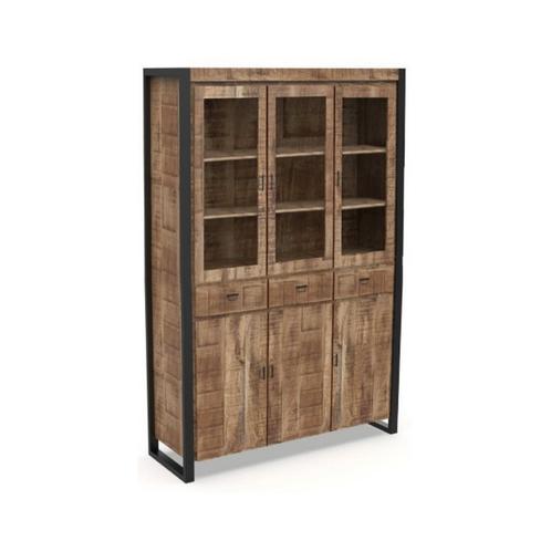 Buffetkast Mangohout Britt 140 cm, Huis en Inrichting, Kasten | Buffetkasten, Nieuw, Overige houtsoorten, Verzenden