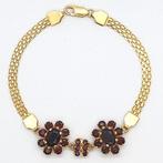 Armband - 18 karaat Geel goud - 3.30ct. tw. Granaat -, Nieuw