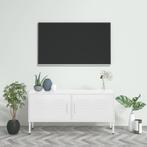 vidaXL Tv-meubel 105x35x50 cm staal wit, Huis en Inrichting, Kasten | Televisiemeubels, 100 tot 150 cm, Verzenden, Nieuw, Minder dan 100 cm