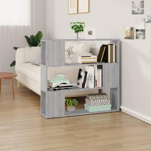 vidaXL Boekenkast/kamerscherm 100x24x94 cm grijs sonoma, Huis en Inrichting, Kasten | Boekenkasten, Minder dan 25 cm, Nieuw, Overige houtsoorten