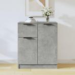 vidaXL Dressoir 60x30x70 cm bewerkt hout betongrijs, Huis en Inrichting, Verzenden, Nieuw, 50 tot 100 cm, 25 tot 50 cm