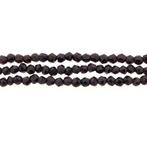 Antieke granaat kralencollier met gouden sierslot (Ketting), Sieraden, Tassen en Uiterlijk, Kettingen, Gebruikt, Overige kleuren