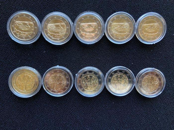 Duitsland. 2 Euro 2007/2025 (12 monnaies) (Zonder, Postzegels en Munten, Munten | Europa | Euromunten