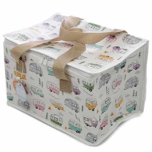 Koeltas/lunchtas groot - caravans NIEUW, Sieraden, Tassen en Uiterlijk, Tassen | Schooltassen, Wit, Nieuw, Ophalen of Verzenden