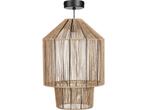 Mica Decorations Elsa Hanglamp - H49 x Ø35 cm - Jute -, Huis en Inrichting, Lampen | Hanglampen, Verzenden, Nieuw