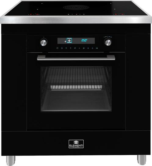 Elementi di Cucina IK9024-ZW-IX inductie fornuis met afzuigi, Witgoed en Apparatuur, Fornuizen, 60 cm of meer, Vrijstaand, 5 kookzones of meer