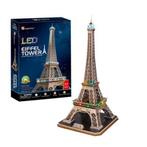 Cubic Fun 3D Puzzel Eiffel Tower Led, Nieuw, Verzenden