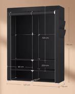 Opvouwbare Kledingkast van Stof – Met 2 Hangstangen en Pl, Huis en Inrichting, Verzenden, Nieuw