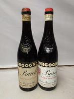 1957 & 1967 Giacomo Borgogno - Barolo Riserva - 2 Flessen, Verzamelen, Nieuw