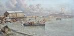 Giuseppe Carelli (1858-1921) - Marina di Napoli, Antiek en Kunst, Kunst | Schilderijen | Klassiek