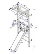 Metalen Halterbank Ladder | 235cm Hoog | Laatste Stuks!, Overige typen, Ophalen of Verzenden, Metaal, Armen
