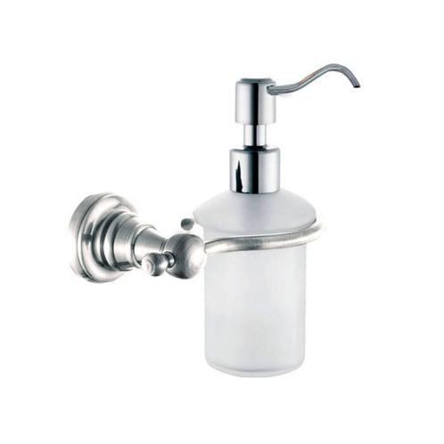 Zeepdispenser Sapho Diamond Hangend 200 ML Chroom / Melkglas, Doe-het-zelf en Verbouw, Sanitair, Bad, Nieuw, Chroom, Ophalen of Verzenden