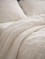 Mussola-lakenset voor tweepersoonsbed 220x240 cm, wit, 100%