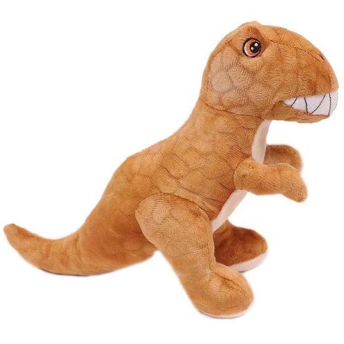 Eco Knuffel met geborduurde oogjes - Dinosaurus - T-Rex brui, Kinderen en Baby's, Speelgoed | Knuffels en Pluche, Nieuw, Ophalen of Verzenden