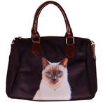 Handtas witte poes NIEUW, Sieraden, Tassen en Uiterlijk, Tassen | Damestassen, Ophalen of Verzenden, Nieuw, Bruin