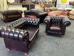WEEK AANBIEDING  Chesterfield Set – 2-Zits Bank + Fauteuil, Huis en Inrichting, Ophalen, Zo goed als nieuw, CHESTERFIELD