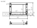 Koyo 05-13 Chevrolet Corvette C6 Racing Radiator - RH313986, Ophalen of Verzenden, Nieuw