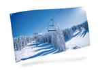 Achtergrond doek - skilift 150x75 cm - My Village, Nieuw, Verzenden