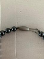 Zonder Minimumprijs - Kralensnoer Zilver Onyx, Sieraden, Tassen en Uiterlijk, Antieke sieraden