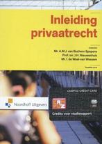 Inleiding privaatrecht, 9789001815516, Zo goed als nieuw, Studieboeken, Verzenden