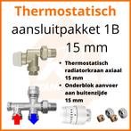 Eco 4 Thermostatisch M30 aansluitpakket 1B t.b.v. 15 mm buis, Ophalen of Verzenden, Nieuw, Radiator, Hoog rendement (Hr)