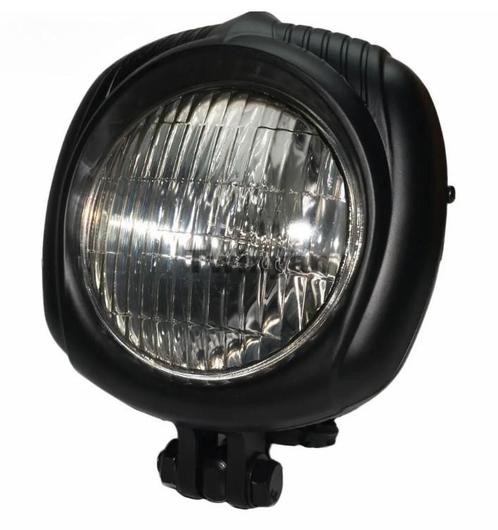 Koplamp | Vintage | Zwart| Helder | 60s Style, Motoren, Onderdelen | Merk-onafhankelijk, Nieuw, Verzenden
