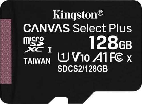 Kingston 128GB microSDHC Canvas Select Plus, Hobby en Vrije tijd, Overige Hobby en Vrije tijd, Zo goed als nieuw, Ophalen of Verzenden